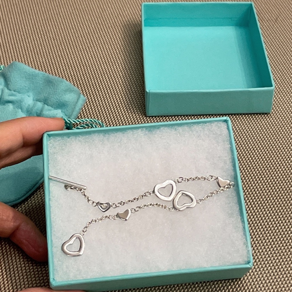 Tiffany & Co Heart Link Silved Bracelet ❌sold❌
